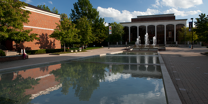 The Arts Plaza, heart of the School of Creative Arts