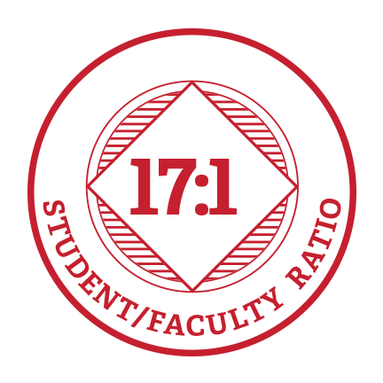 17:1 student/faculty ratio