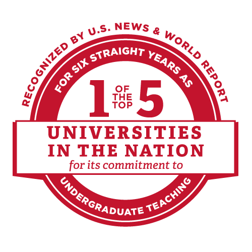 Number 2 for commitment to teaching among public universities. Top 5 for 6 years and Counting.