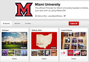 Miami's Pinterest account