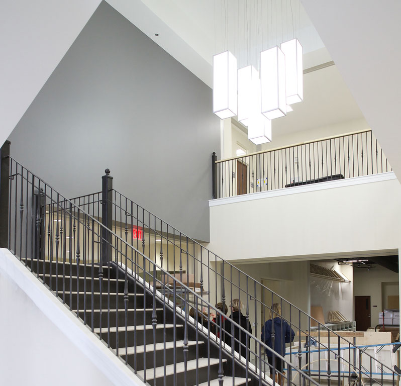 The entry way of the newly renovated Shidler Hall