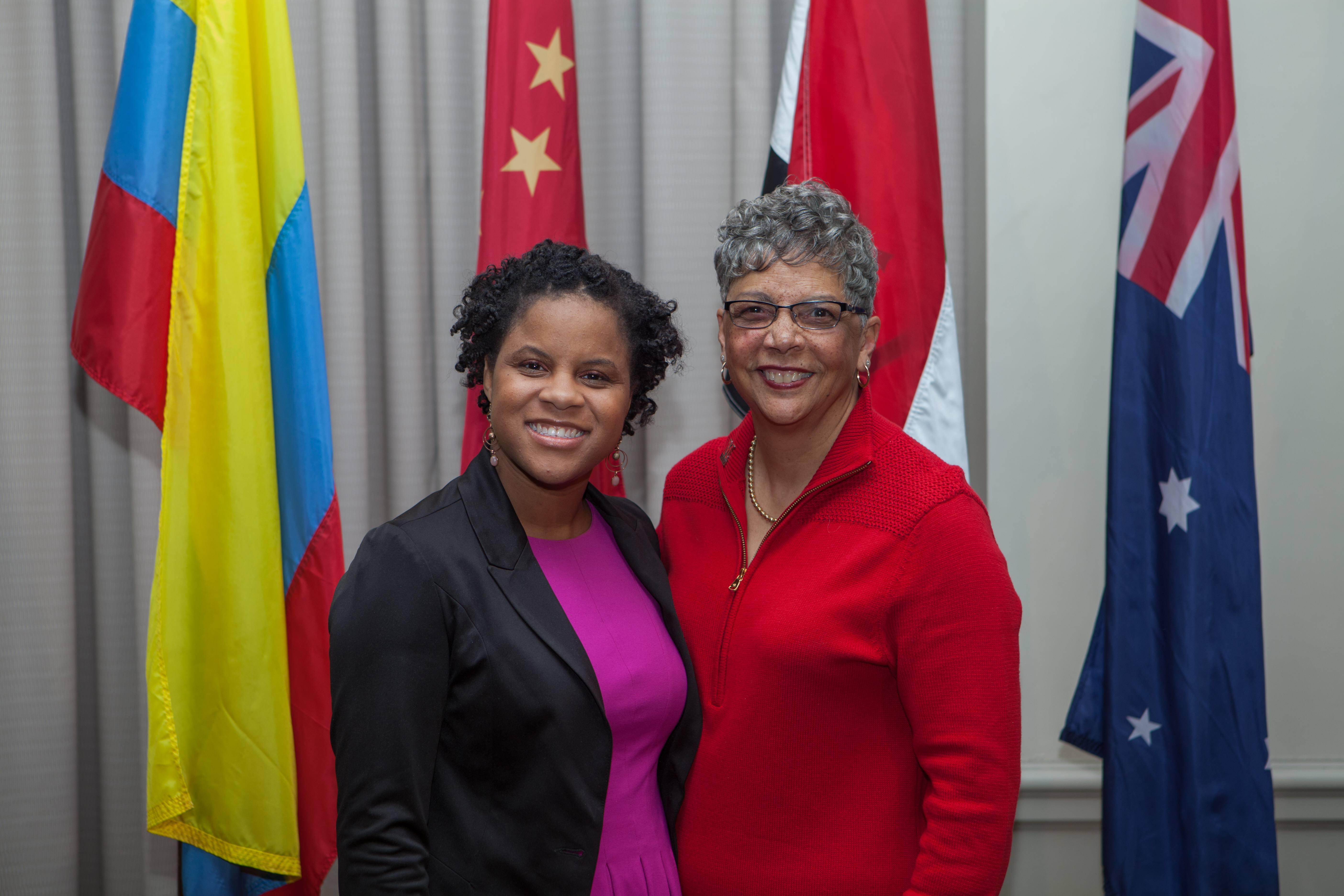 Award winners Shamkia Karikari and Deborah Scott