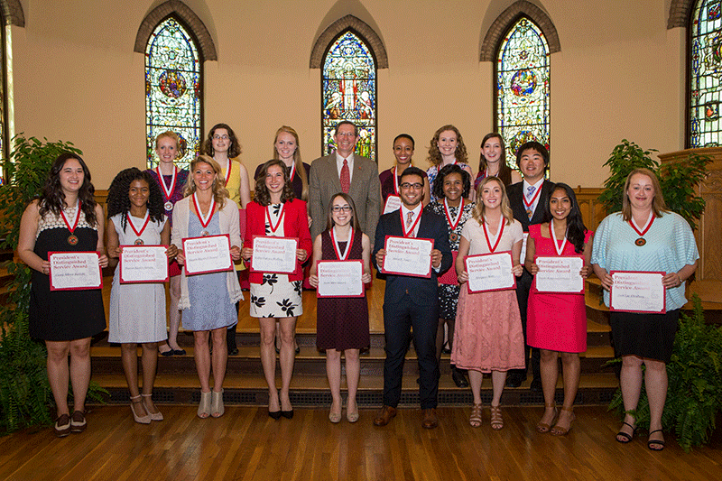 Seventeen students earn President's Distinguished Service Award - Miami