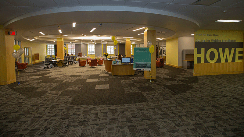 A look at the remodeled Howe Writing Center