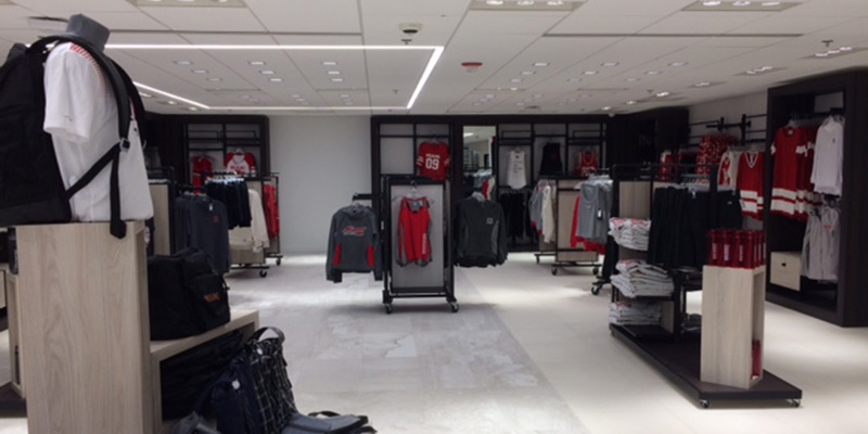Renovations were recently completed in the lower level of Miami's Brick and Ivy Campus Store.