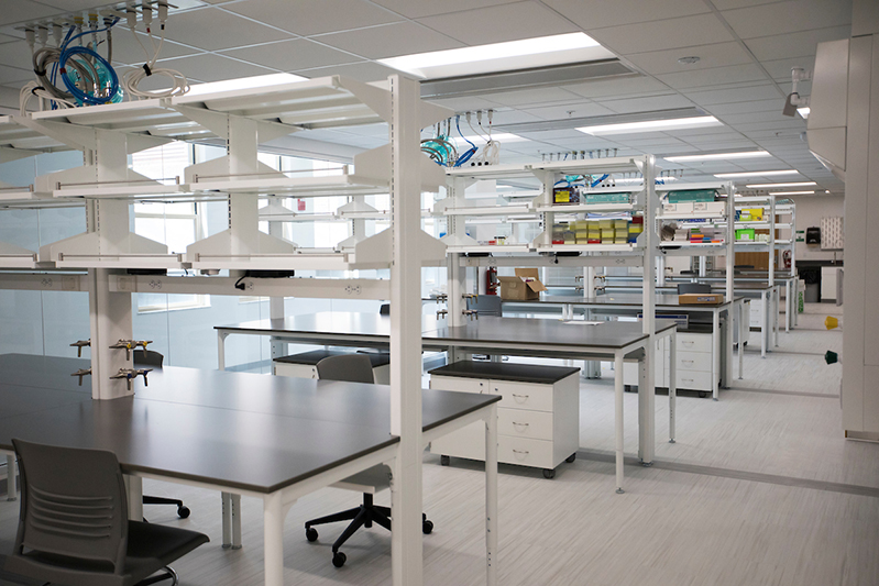 Phase 1 of the Pearson Hall renovation created open labs, study spaces  and classrooms.
