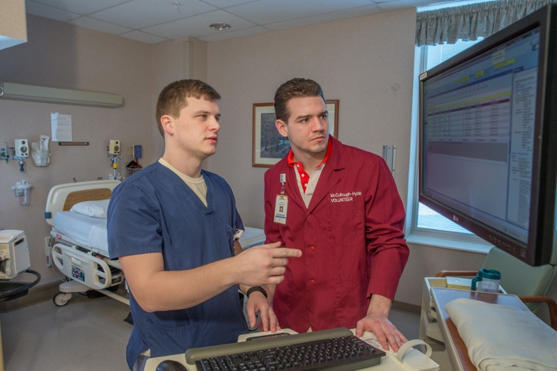 Miami University students learn skills at McCullough-Hyde Memorial Hospital.
