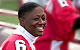 Smiling football player