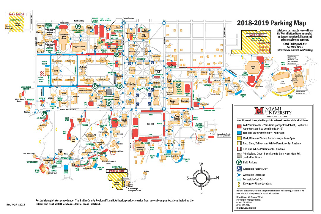 Miami University Map Of Campus - Miami University (Oxford Ohio) Campus