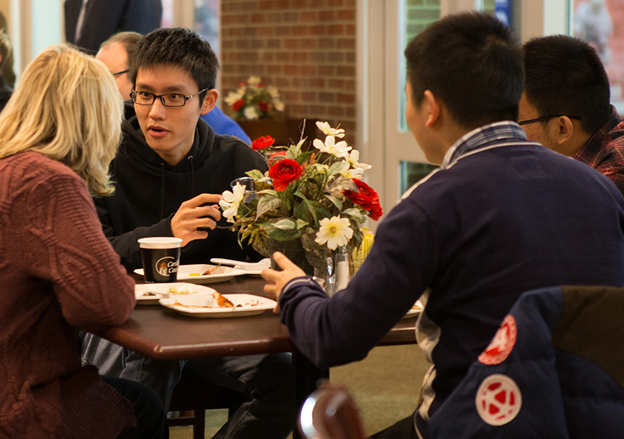 Families and friends bond at the dinner table. While you are enjoying the food, enjoy the company.