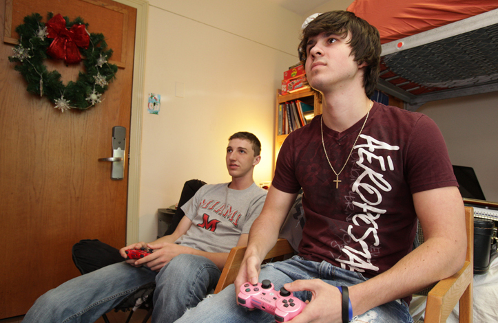 Grab a friend from down the hall for a quick break between classes.