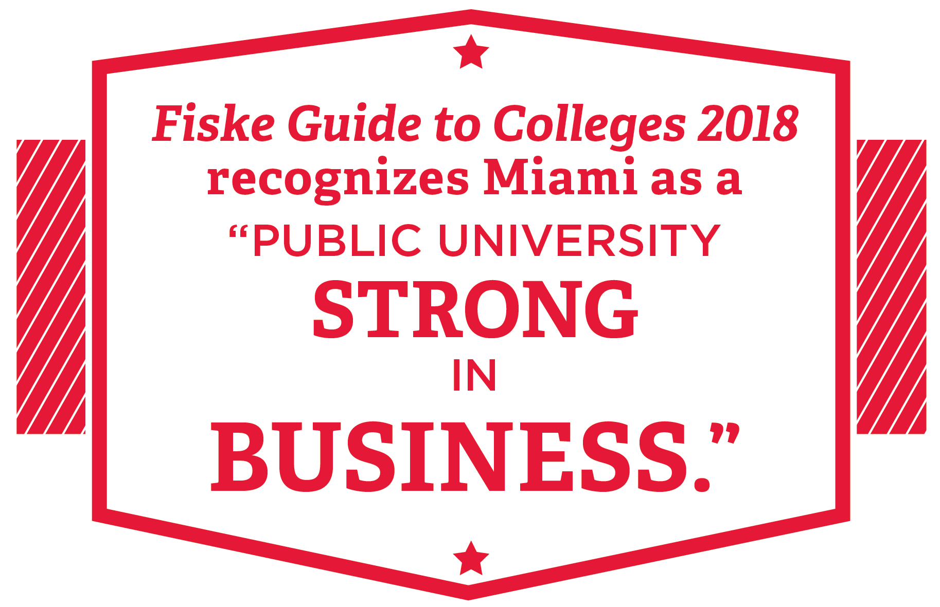 Fiske Guide to Colleges 2018 recognizes Miami as a 'public university strong in business'