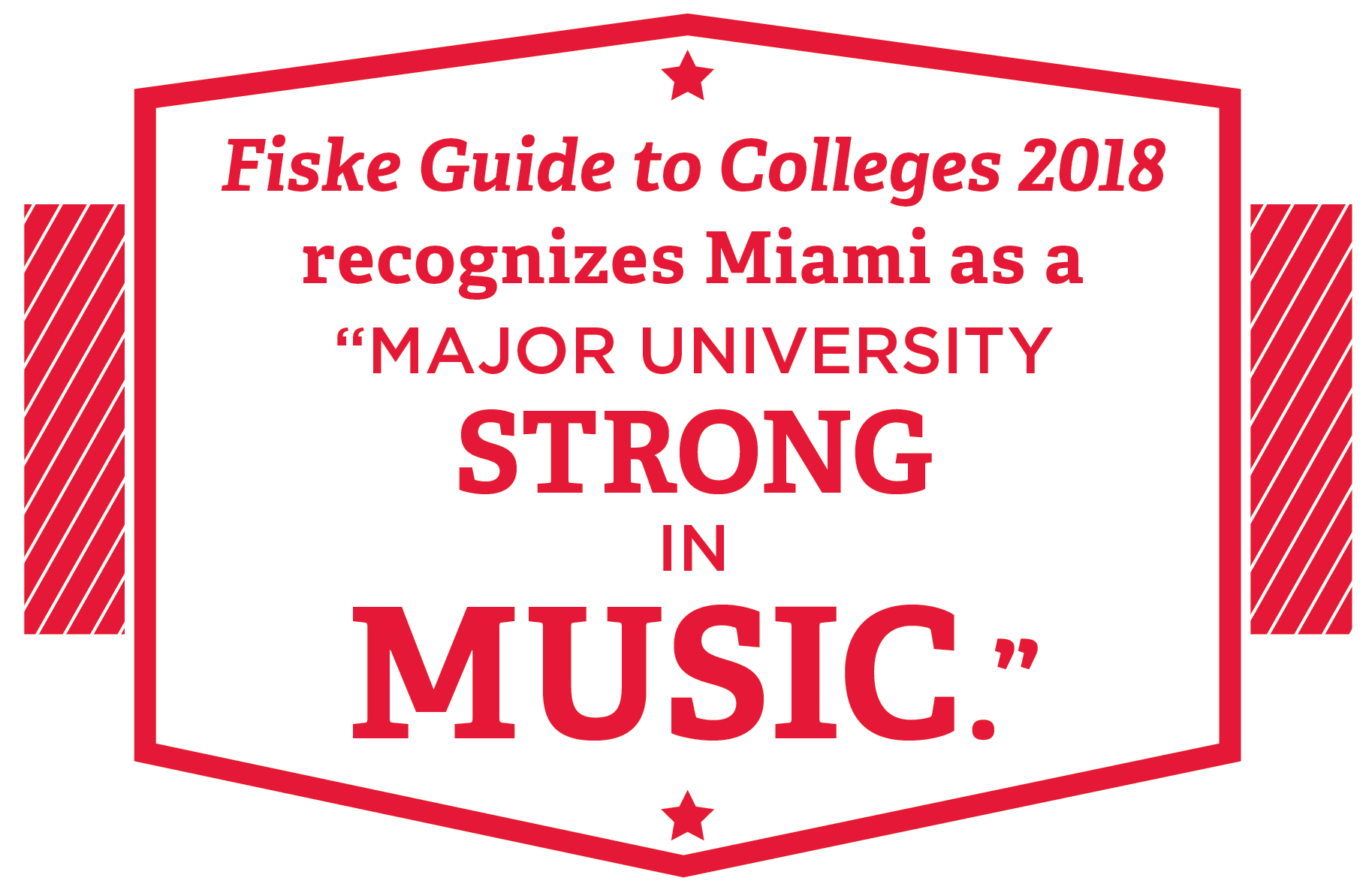 Fiske Guide to Colleges 2018 recognizes Miami as a 'major university strong in music'