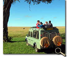 enlarged photo of Miami students on geography field course excursion
