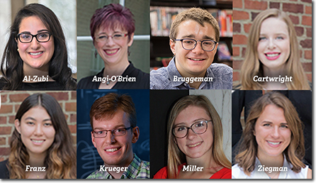 composite photo of award-winning students