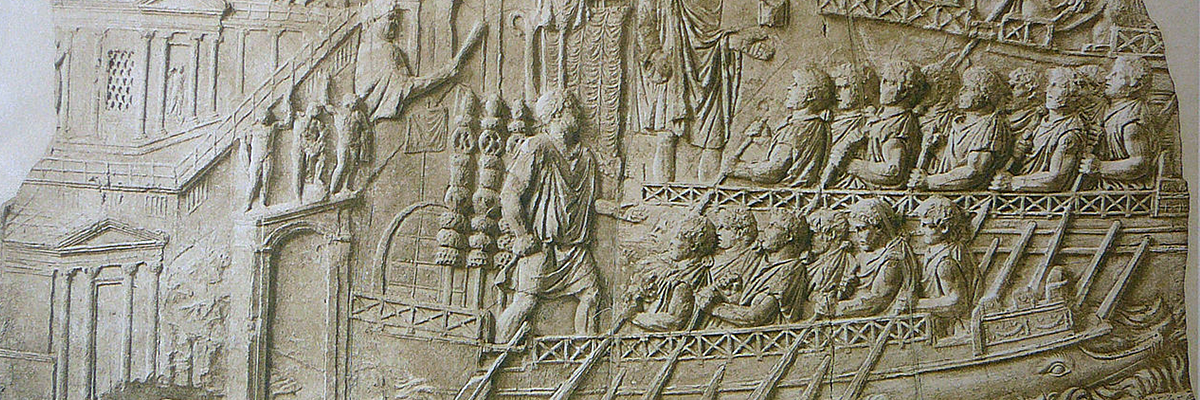 sculpture of roman rowers