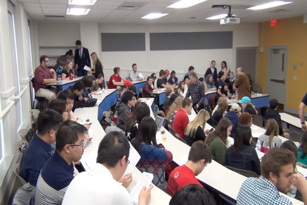 Students Gathered for the Awards Ceremony