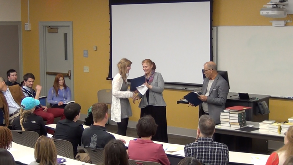 Students receive the Outstanding Student Awards