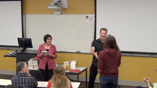 Students receive the Outstanding Student Awards