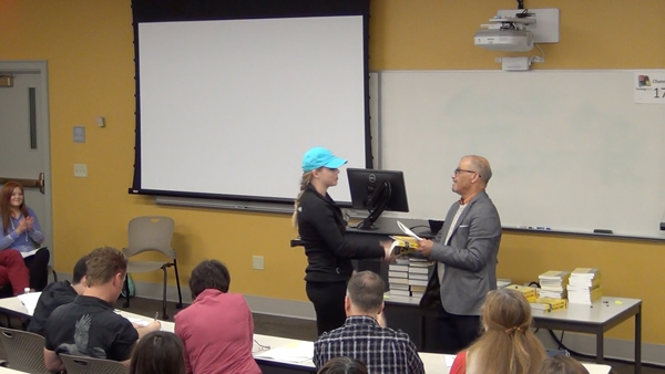 Students receive the Outstanding Student Awards