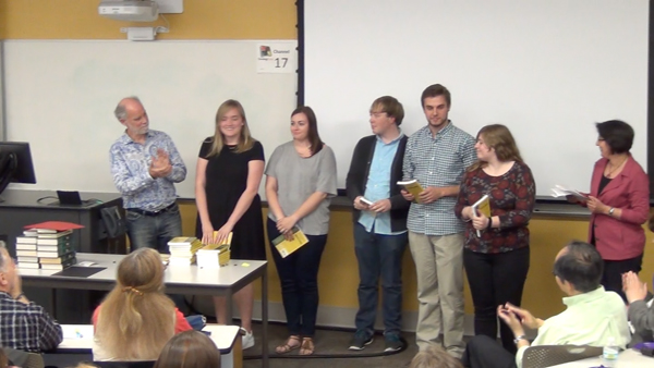 Students receive the Outstanding Student Awards