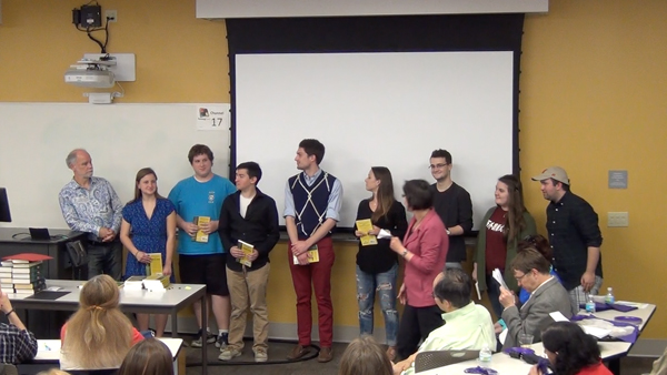 Students receive the Outstanding Student Awards