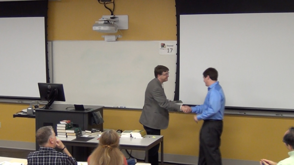 Students receive the Outstanding Student Awards