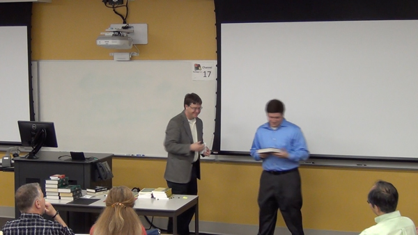 Students receive the Outstanding Student Awards