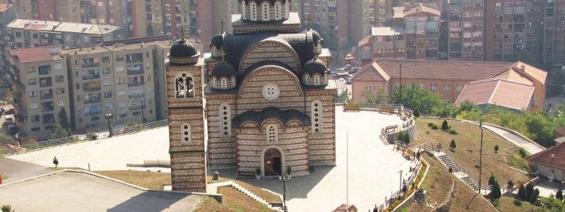 Church in downtown Kosovo.