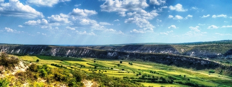 Moldovan countryside with a river