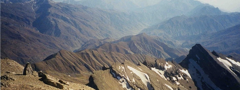 Mountain tops of Tajikistan