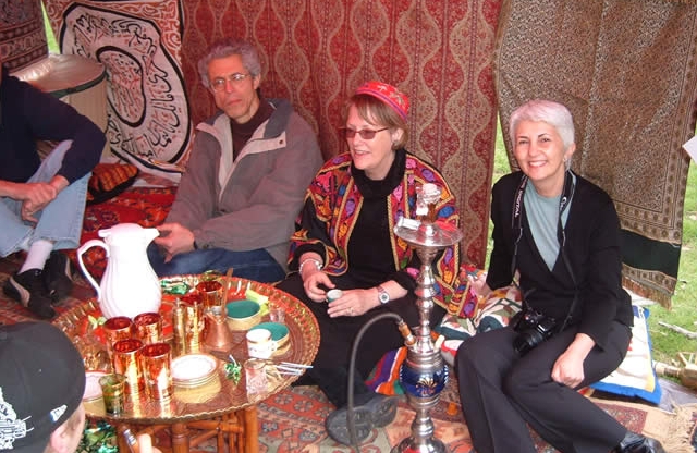 Tea Service in a Traveler's Tent