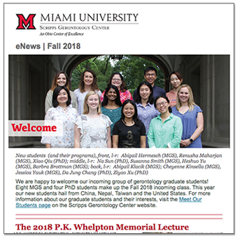 Link to the Fall 2018 eNews