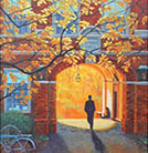 Painting of Upham Arch in the Fall