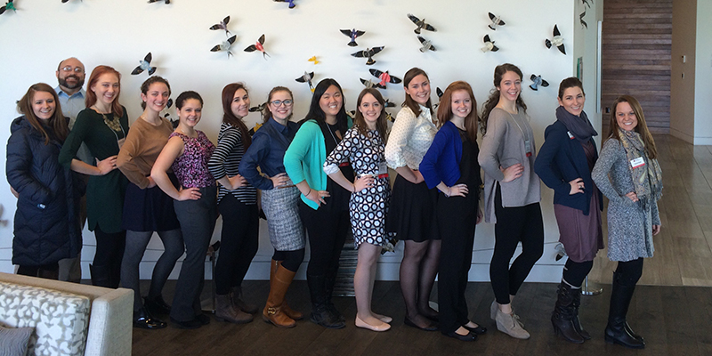 A group of CCA scholars students pose during a trip to Indianapolis