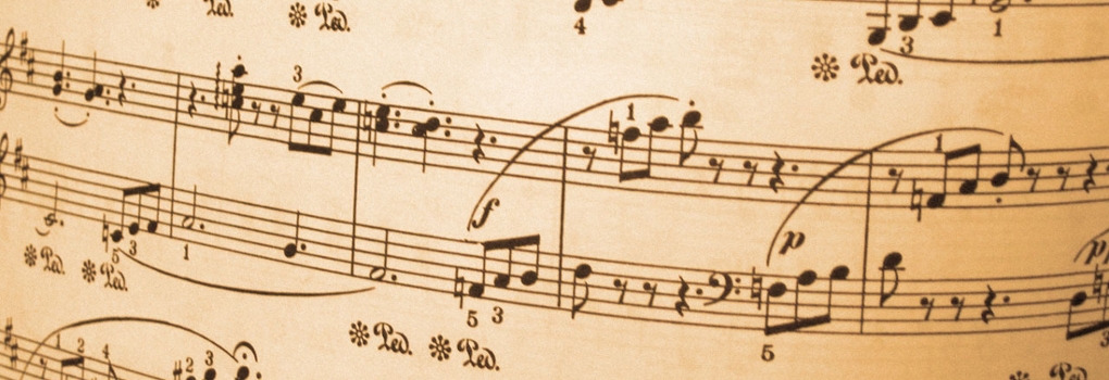 A snippet of piano sheet music