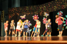 rehearsal of Alice in Wonderland
