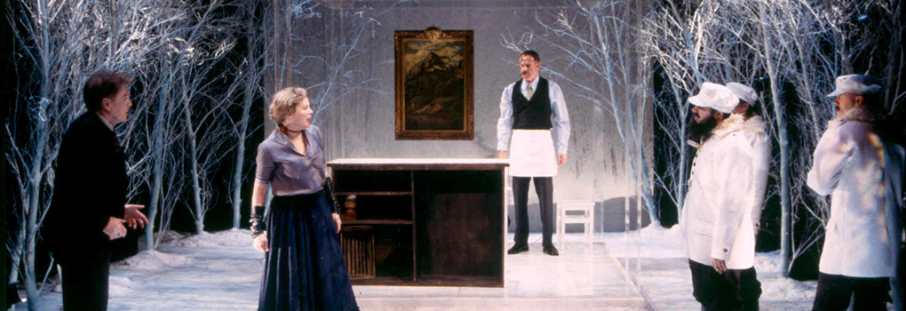 Scene from an off-Broadway production of Kafka