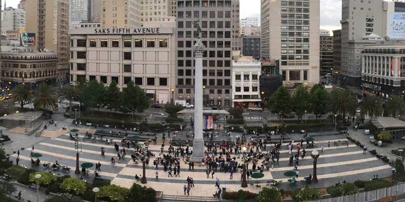 Union square in San Francisco