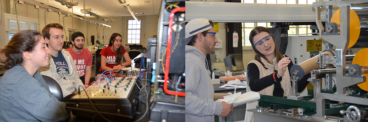 Students working in class