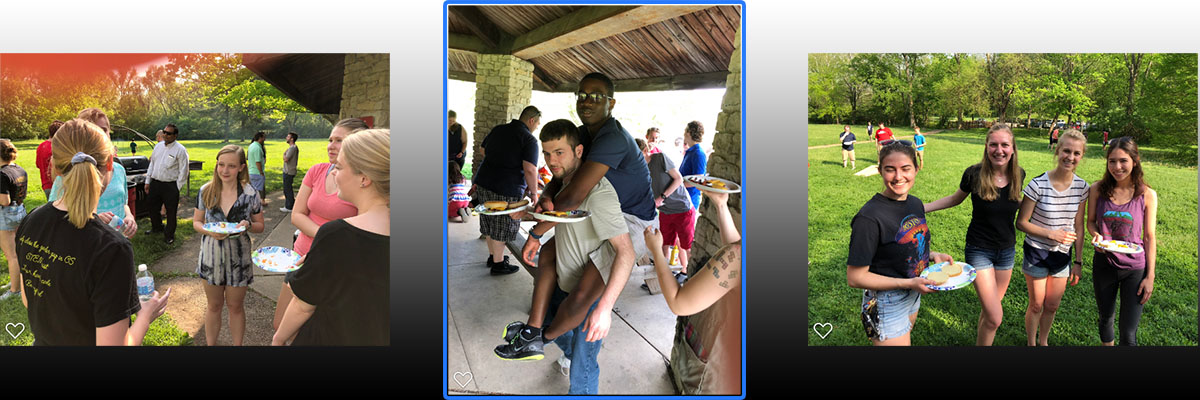 Students having fun at CSE picnic