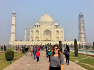 Korey at the Taj Mahal