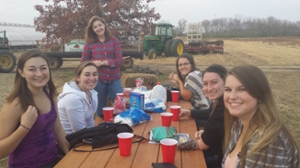 Katie with SWE at Butterfield Farms