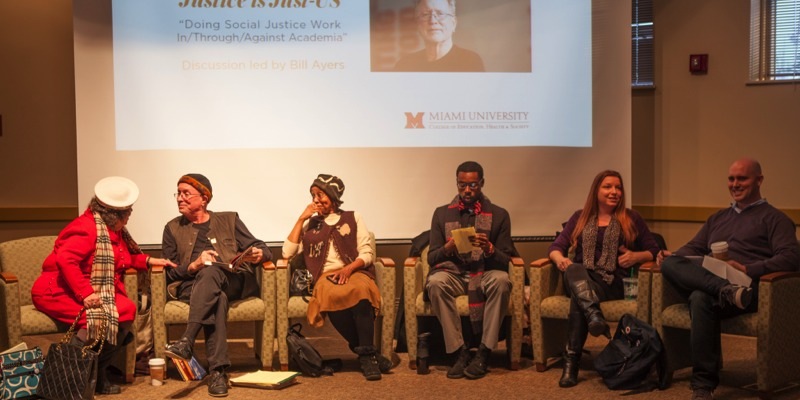 ehs faculty sit on a panel