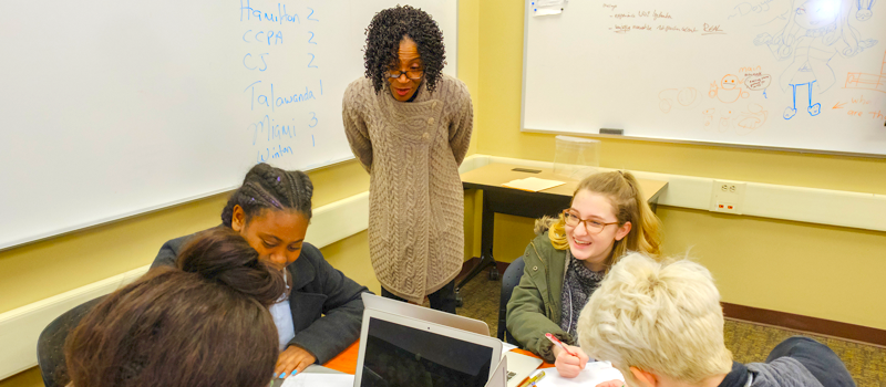 sherrill sellers teaching a class