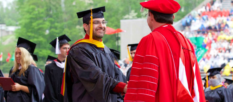 sahe student graduating