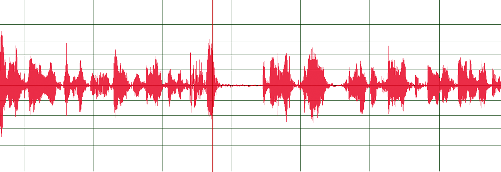 audio waveform