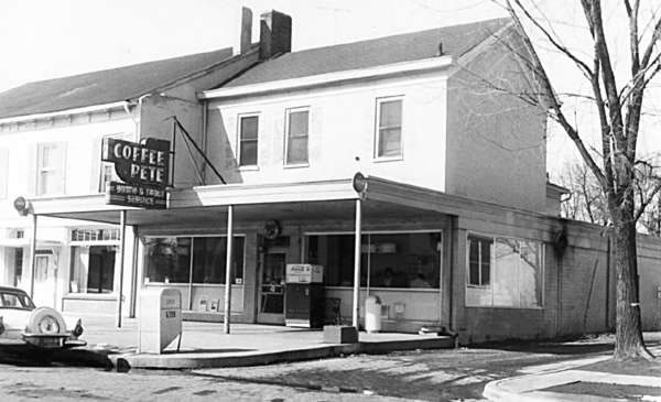 Coffee Pete, a building in early days of Oxford, Ohio