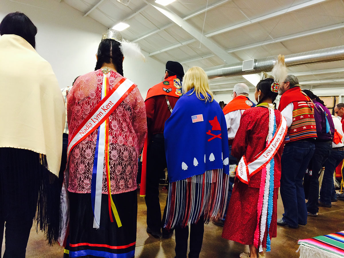 Members of the Miami Tribe at the Winter Gathering Event in Oklahoma