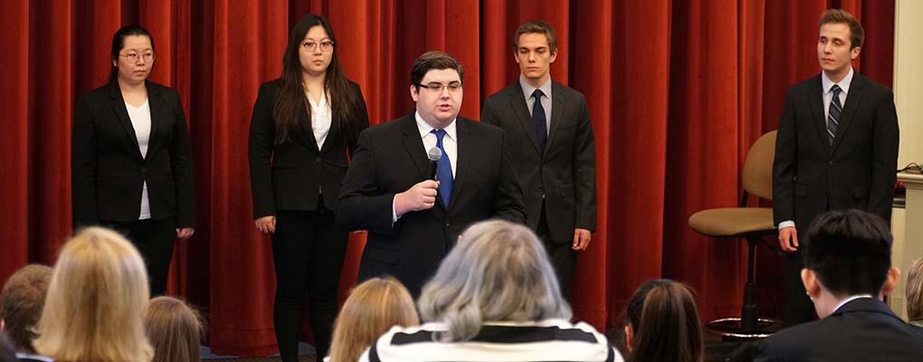 Team makes presentation in Taylor Auditorium